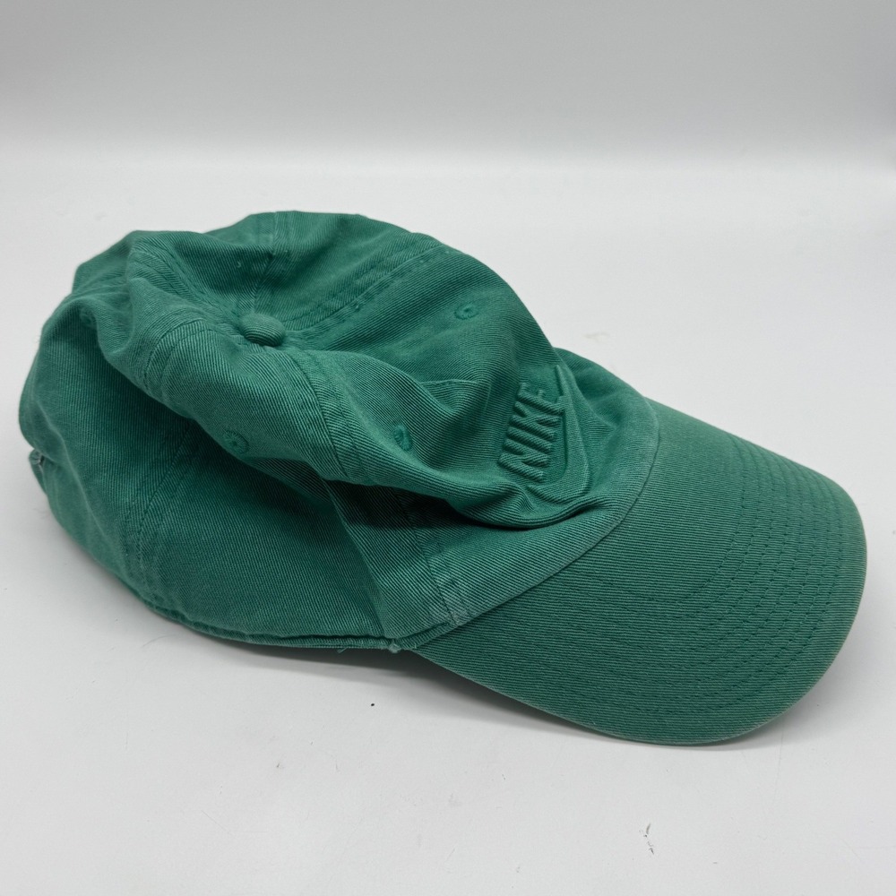 Nike Heritage86 Green Adjustable Hat Tonal Embroidered Futura Logo Baseball Cap
